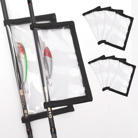 10packs Clear PVC Fishing Lure Wraps - Protect Your Lures and Hooks from Damage and Rust