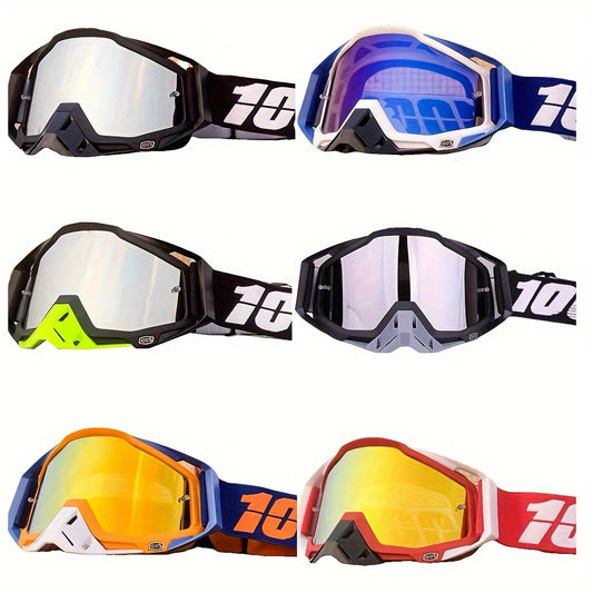 100% Motocross Goggles, Motorcycle Sunglasses Dirt Bike MX MTB Downhill Cycling Glasses HD Hiper Lense Goggle